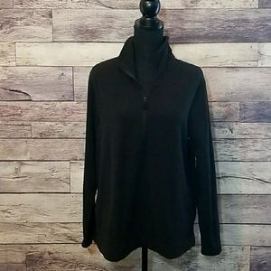 NEW! OLD NAVY SOFT, WARM, BLACK FLEECE PULLOVER